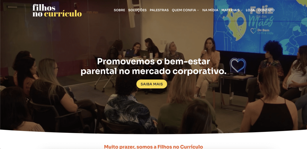 Filhos no Curriculo Consultoria em Desenvolvimento Profissional e Pessoal Ltda